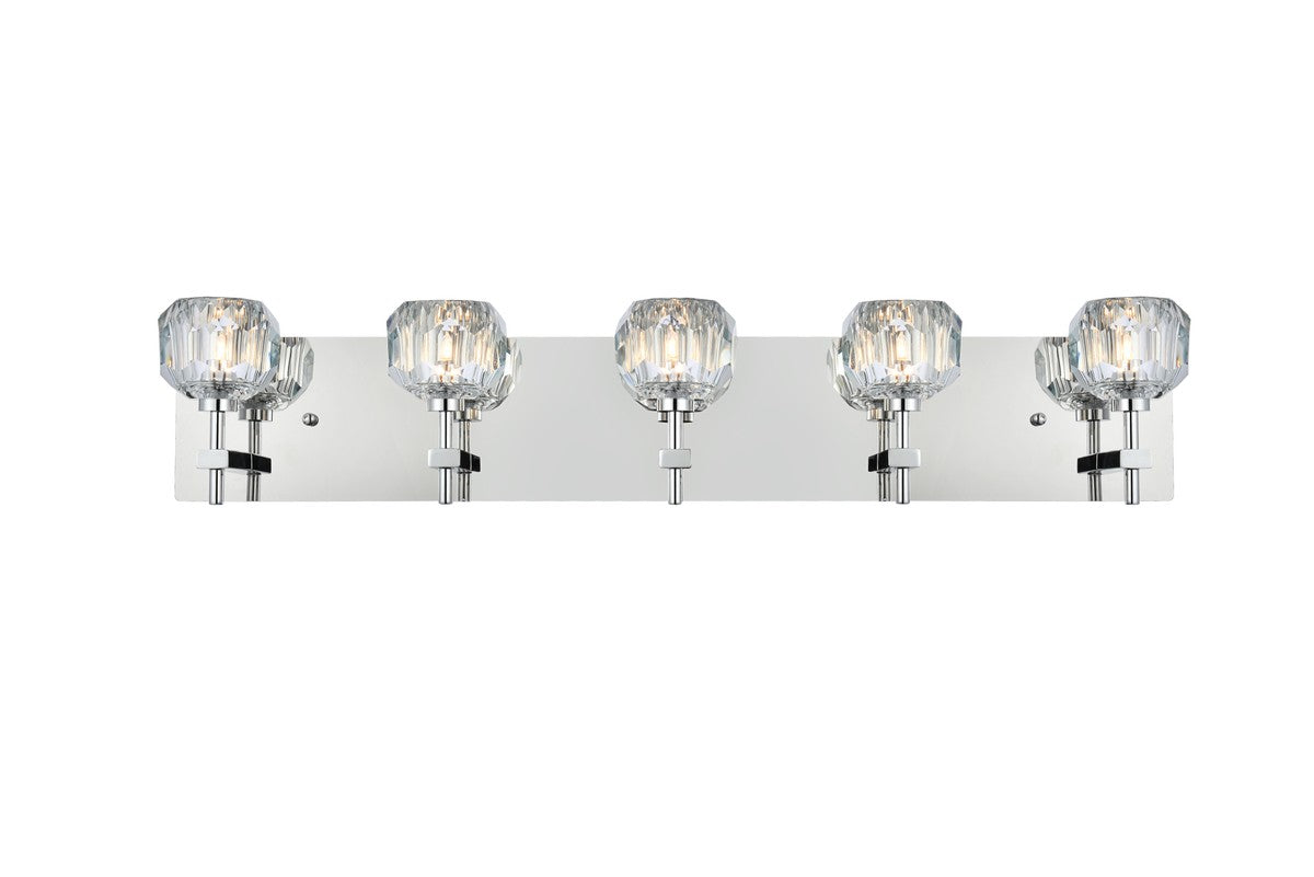 Elegant Lighting - 3509W32C - Five Light Wall Sconce - Graham - Chrome