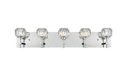 Elegant Lighting - 3509W32C - Five Light Wall Sconce - Graham - Chrome