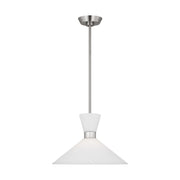 Visual Comfort Studio - DJP1091BS - One Light Pendant - Belcarra - Brushed Steel