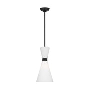 Visual Comfort Studio - DJP1101MBK - One Light Pendant - Belcarra - Midnight Black