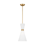 Visual Comfort Studio - DJP1101SB - One Light Pendant - Belcarra - Satin Brass