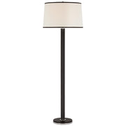 Ralph Lauren - RL 1493PN/CHC-L - LED Floor Lamp - Riley - Polished Nickel and Chocolate Leather