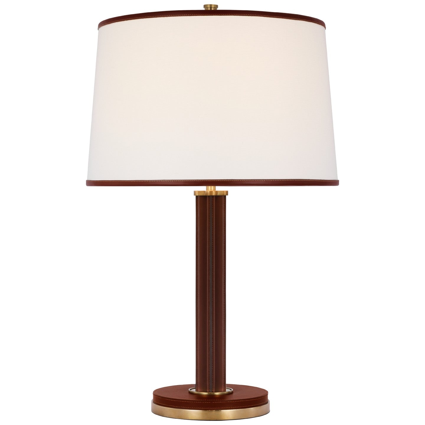 Ralph Lauren - RL 3493NB/SDL-L - LED Table Lamp - Riley - Natural Brass and Saddle Leather