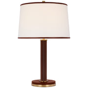 Ralph Lauren - RL 3493NB/SDL-L - LED Table Lamp - Riley - Natural Brass and Saddle Leather