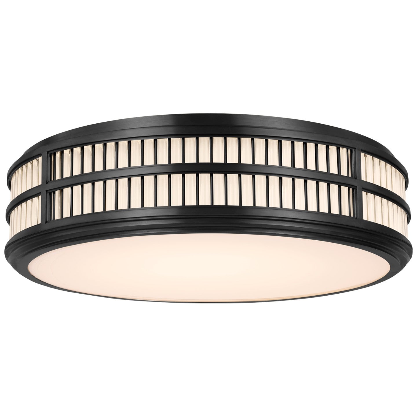 Ralph Lauren - RL 4722BZ - LED Flush Mount - Perren - Bronze and Glass Rods