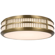 Ralph Lauren - RL 4722NB - LED Flush Mount - Perren - Natural Brass and Glass Rods