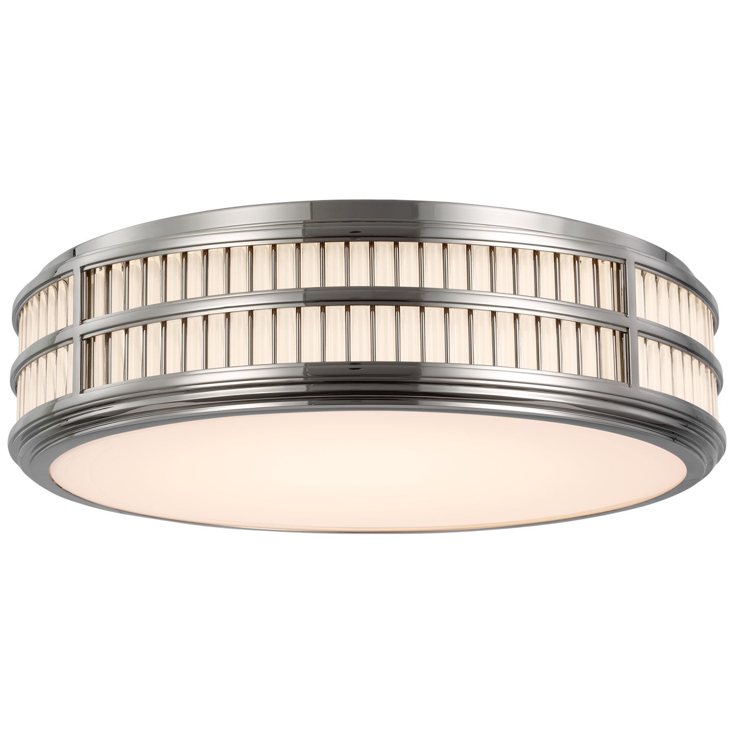 Ralph Lauren - RL 4722PN - LED Flush Mount - Perren - Polished Nickel and Glass Rods