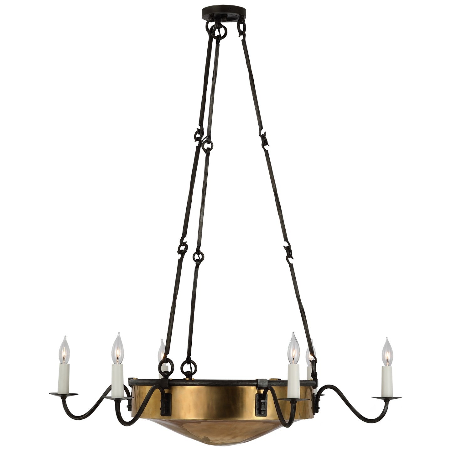 Ralph Lauren - RL 5790NB/AI - LED Chandelier - Ancram - Natural Brass and Aged Iron