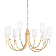 Troy Lighting - F1140-VGL - Eight Light Chandelier - Gustine - Vintage Gold Leaf
