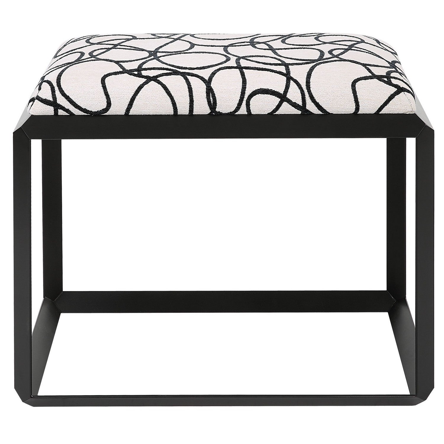 Uttermost - 23768 - Bench - Curls - Satin Black