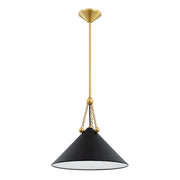 Mitzi - H784701S-AGB/SBK - One Light Pendant - Kalea - Aged Brass/Soft Black