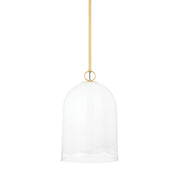 Mitzi - H788701L-AGB - One Light Pendant - Lennon - Aged Brass