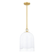 Mitzi - H788701S-AGB - One Light Pendant - Lennon - Aged Brass