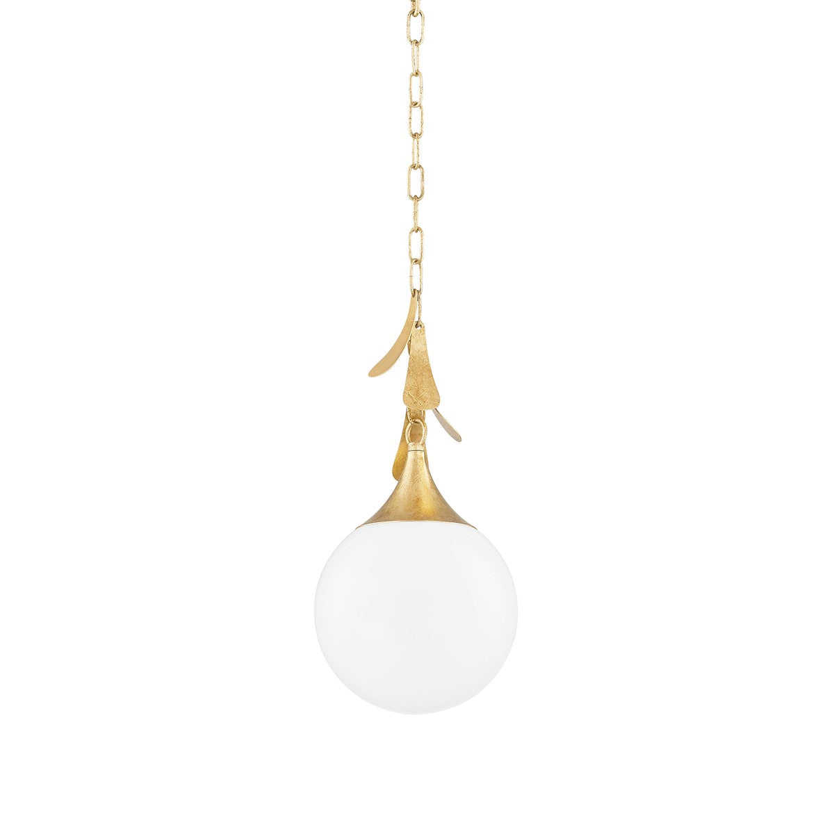 Mitzi - H812701S-VGL - One Light Pendant - Victoria - Vintage Gold Leaf