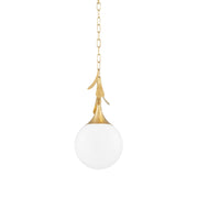 Mitzi - H812701S-VGL - One Light Pendant - Victoria - Vintage Gold Leaf