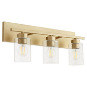 Quorum - 5012-3-80 - Three Light Vanity - Carter - Aged Brass