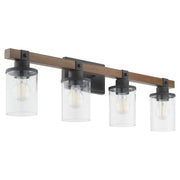 Quorum - 5089-4-69 - Four Light Vanity - Alpine - Textured Black Walnut