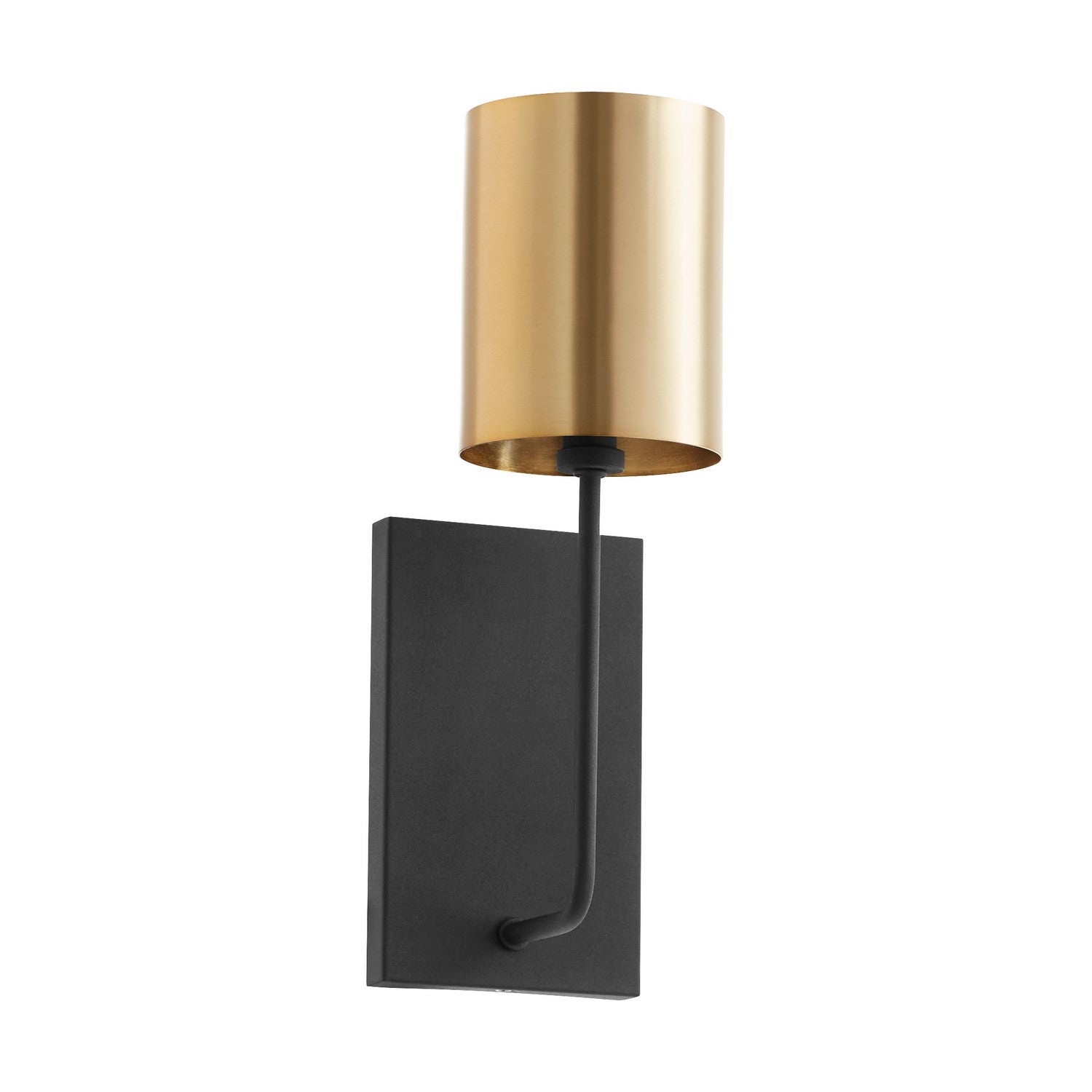 Quorum - 557-1-6980 - One Light Wall Mount - Harmony - Textured Black|Aged Brass