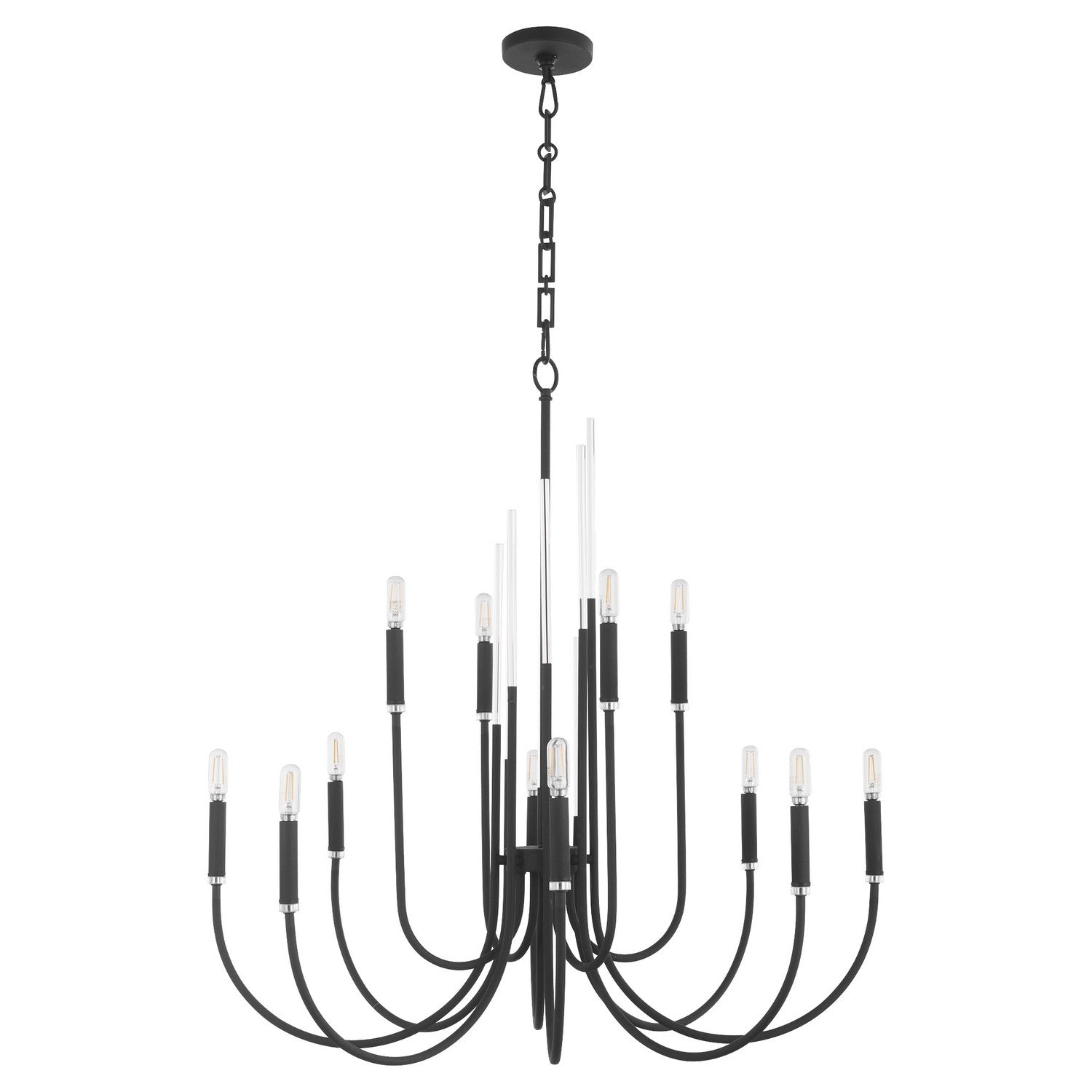 Quorum - 6223-12-69 - 12 Light Chandelier - Summit - Textured Black