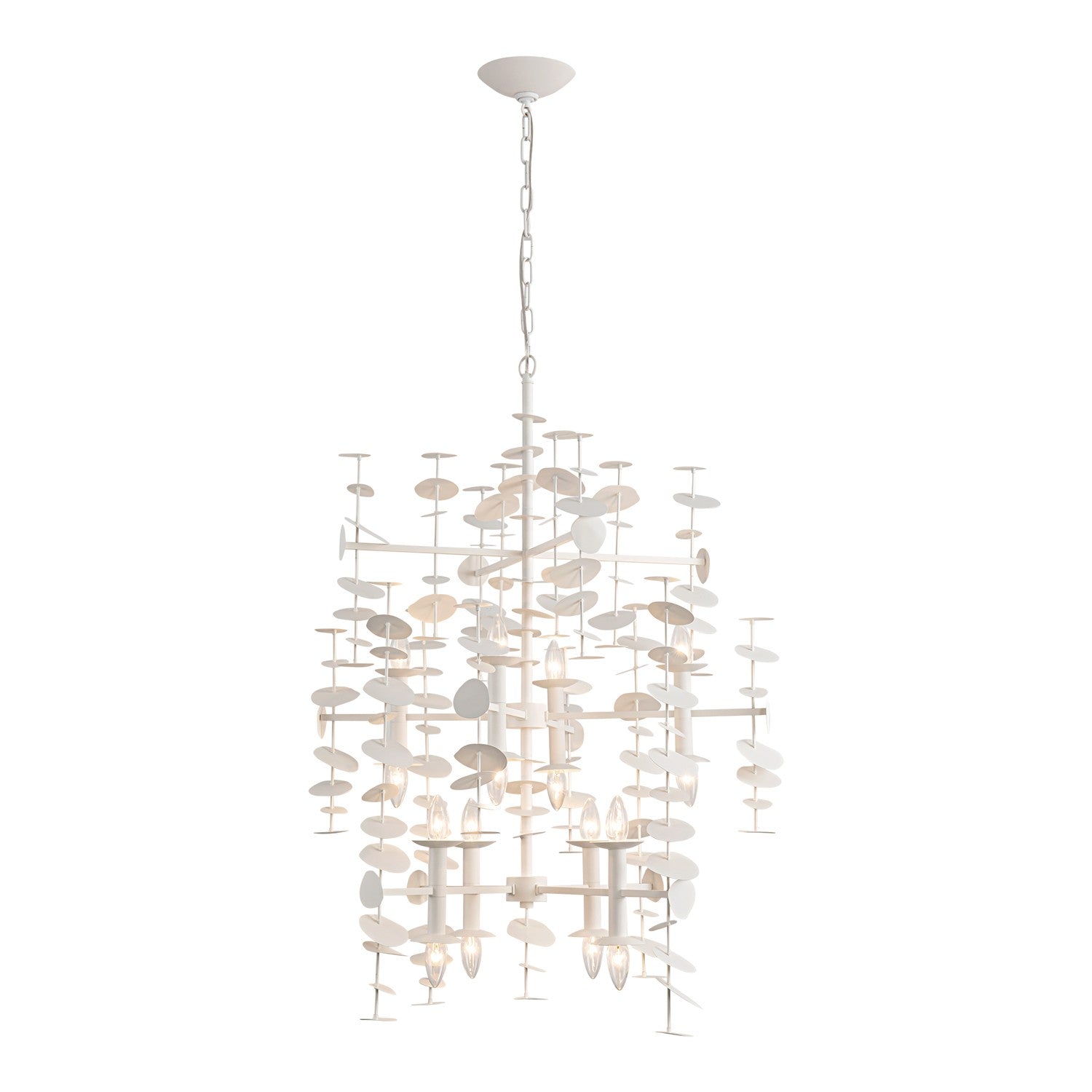 Alora - CH340041MW - 16 Light Chandelier - Yukari - Matte White