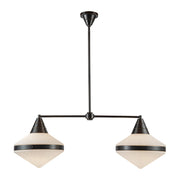 Alora - LP348241UBOP - Two Light Linear Pendant - Willard - Urban Bronze/Opal Matte Glass
