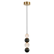 Alora - PD321815NB - LED Pendant - Onyx - Natural Brass