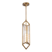 Alora - PD332119VBCR - One Light Pendant - Cairo - Ribbed Glass/Vintage Brass