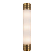 Alora - WV348224VBOP - Three Light Vanity - Willard - Vintage Brass/Opal Matte Glass