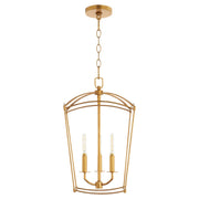 Quorum - 6812-3-74 - Three Light Entry - Mantle - Gold Leaf