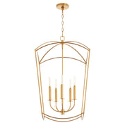 Quorum - 6812-5-74 - Five Light Entry - Mantle - Gold Leaf