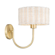 Golden - 1084-1W BCB-WW - One Light Wall Sconce - Erma - Brushed Champagne Brass