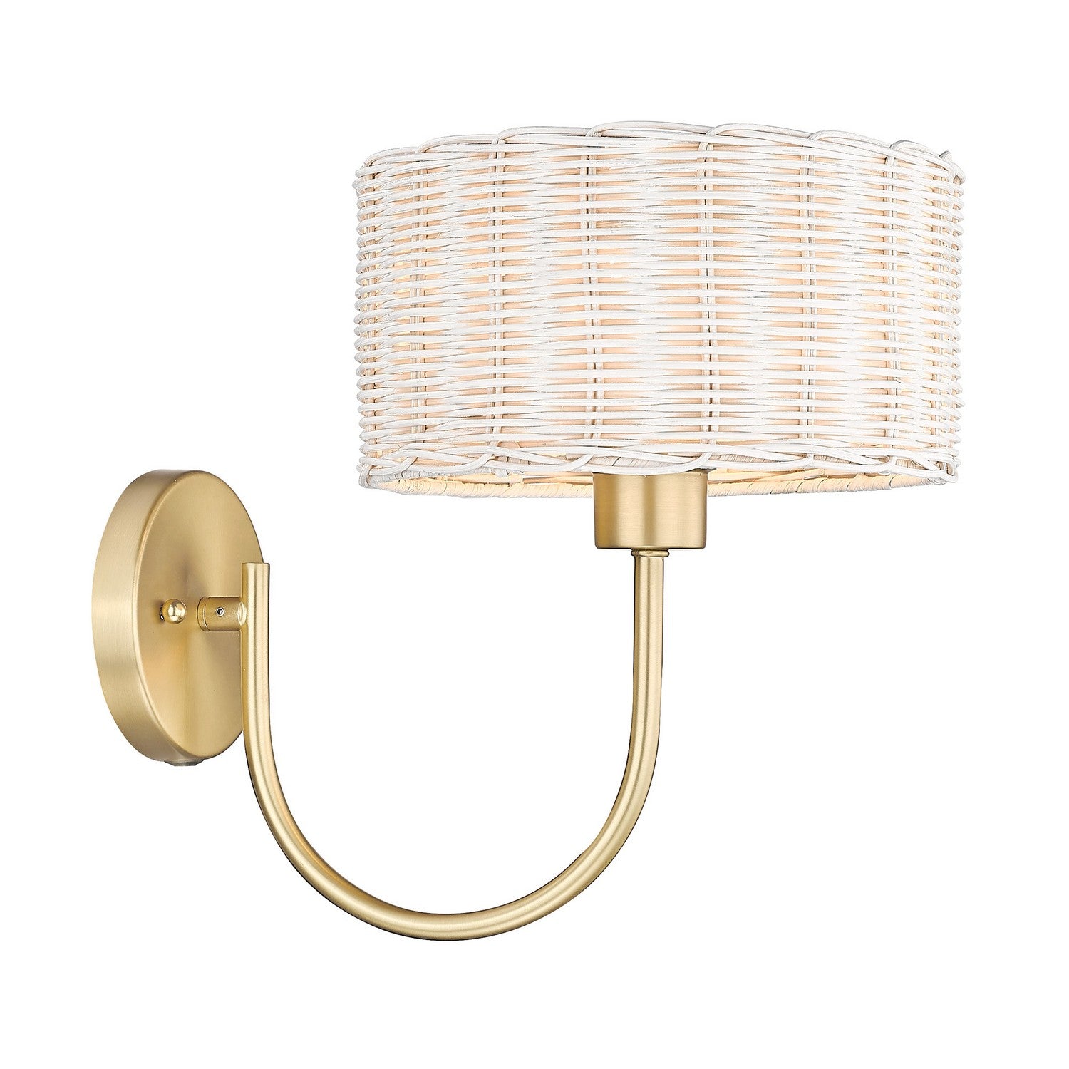 Golden - 1084-1W BCB-WW - One Light Wall Sconce - Erma - Brushed Champagne Brass