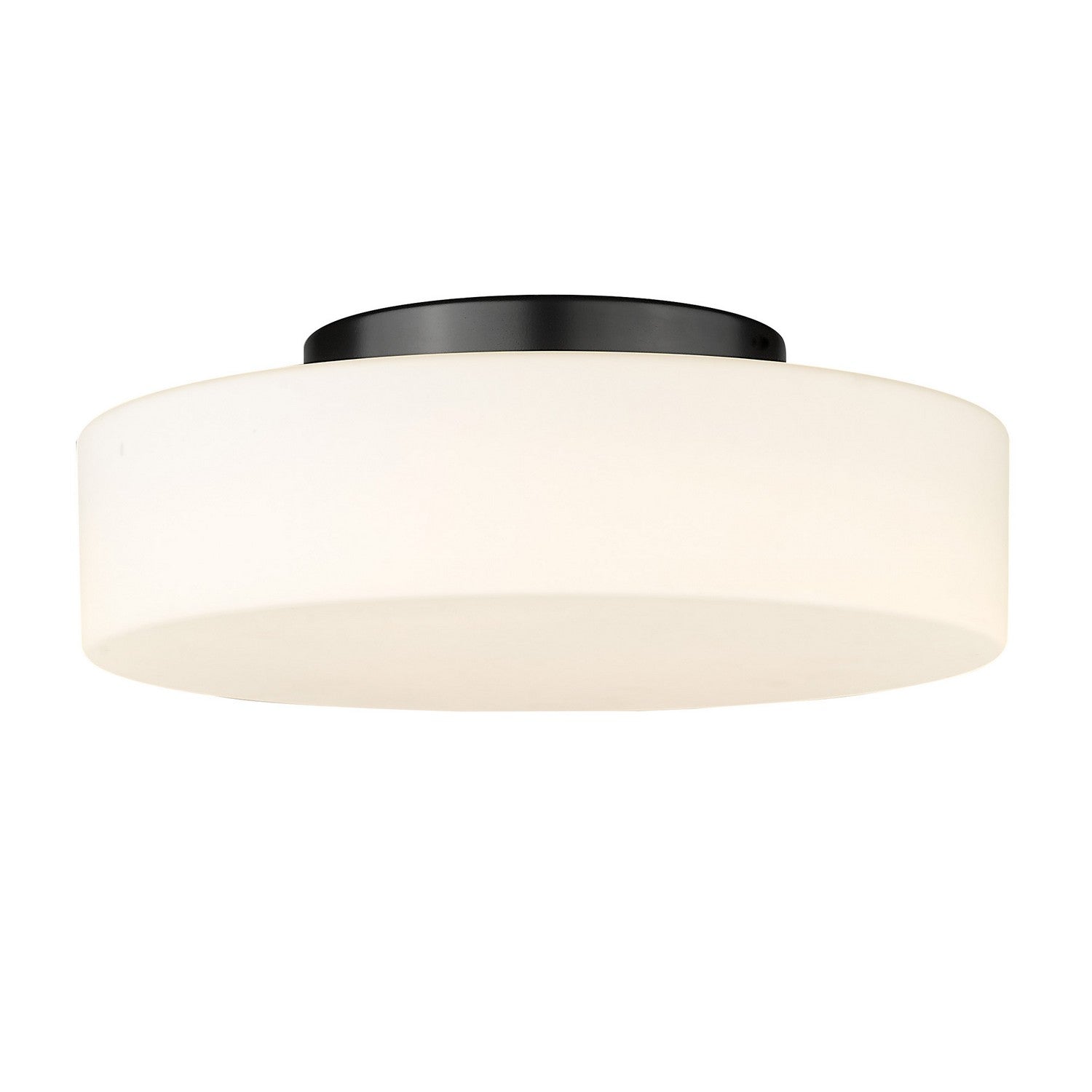 Golden - 3136-FM BLK-OP - LED Flush Mount - Toli - Matte Black