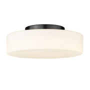 Golden - 3136-FM BLK-OP - LED Flush Mount - Toli - Matte Black