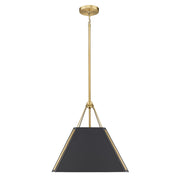 Golden - 3879-M BCB-NB - One Light Pendant - Ranik - Brushed Champagne Brass