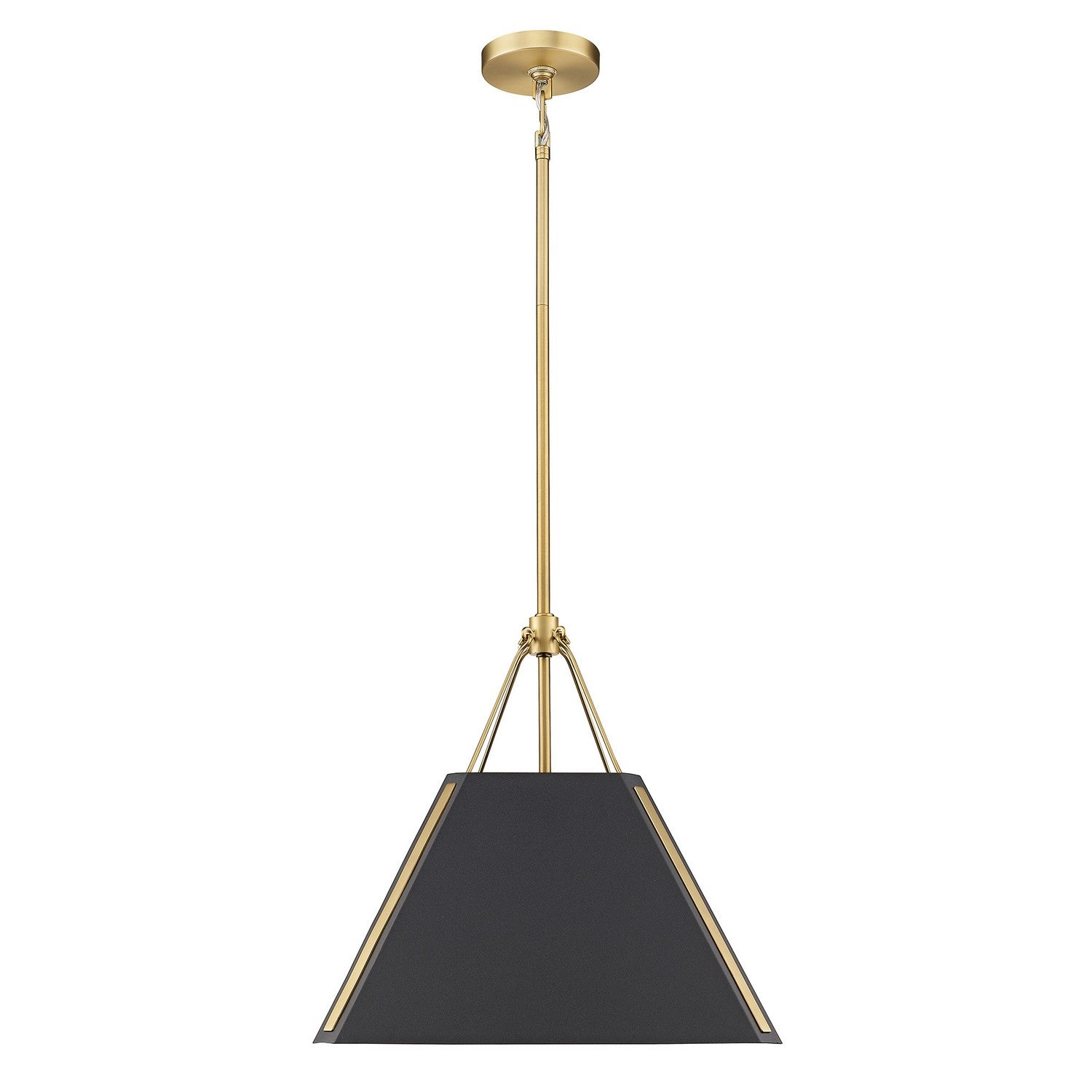 Golden - 3879-M BCB-NB - One Light Pendant - Ranik - Brushed Champagne Brass