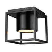 Golden - 9092-FM7 BLK-BLK - LED Flush Mount - Desmond - Matte Black