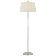 Visual Comfort Signature - AL 1000PN/PAR-L - LED Floor Lamp - Griffin - Polished Nickel and Parchment Leather