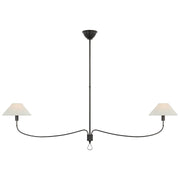 Visual Comfort Signature - AL 5010BZ/CHC-L - LED Chandelier - Griffin - Bronze and Chocolate Leather