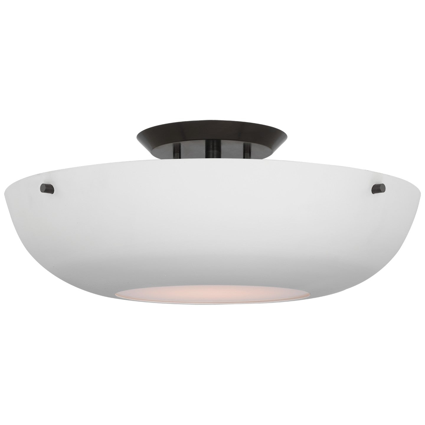 Visual Comfort Signature - ARN 4520BZ-WHT - LED Flush Mount - Valencia - Bronze