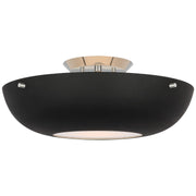 Visual Comfort Signature - ARN 4520PN-BLK - LED Flush Mount - Valencia - Polished Nickel