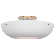 Visual Comfort Signature - ARN 4520PN-WHT - LED Flush Mount - Valencia - Polished Nickel