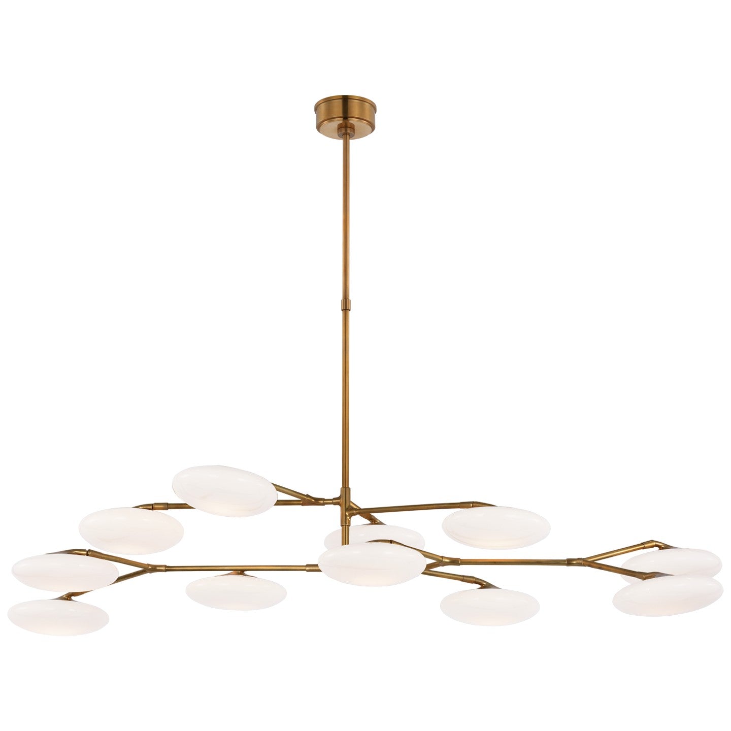 Visual Comfort Signature - CD 5018SB-WG - LED Chandelier - Brindille - Soft Brass