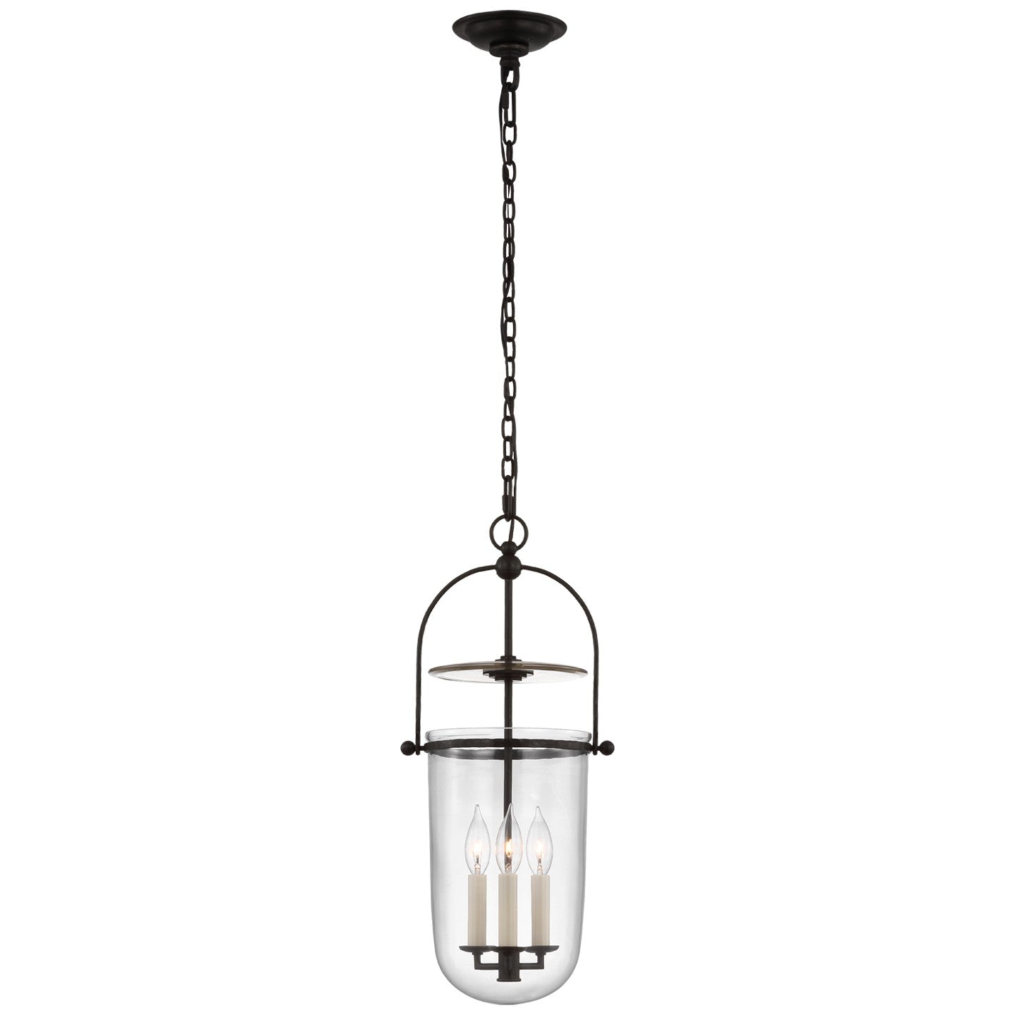 Visual Comfort Signature - CHC 2298AI-CG - Three Light Lantern - Lorford - Aged Iron