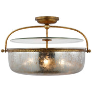 Visual Comfort Signature - CHC 4272GI-MG - LED Semi-Flush Mount - Lorford - Gilded Iron