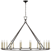 Visual Comfort Signature - CHC 5275AI - LED Chandelier - Darlana Ring - Aged Iron