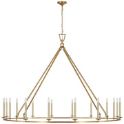 Visual Comfort Signature - CHC 5276AB - LED Chandelier - Darlana Ring - Antique-Burnished Brass