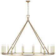 Visual Comfort Signature - CHC 5276GI - LED Chandelier - Darlana Ring - Gilded Iron