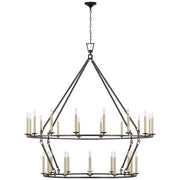 Visual Comfort Signature - CHC 5277AI - LED Chandelier - Darlana Ring - Aged Iron