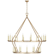 Visual Comfort Signature - CHC 5277GI - LED Chandelier - Darlana Ring - Gilded Iron